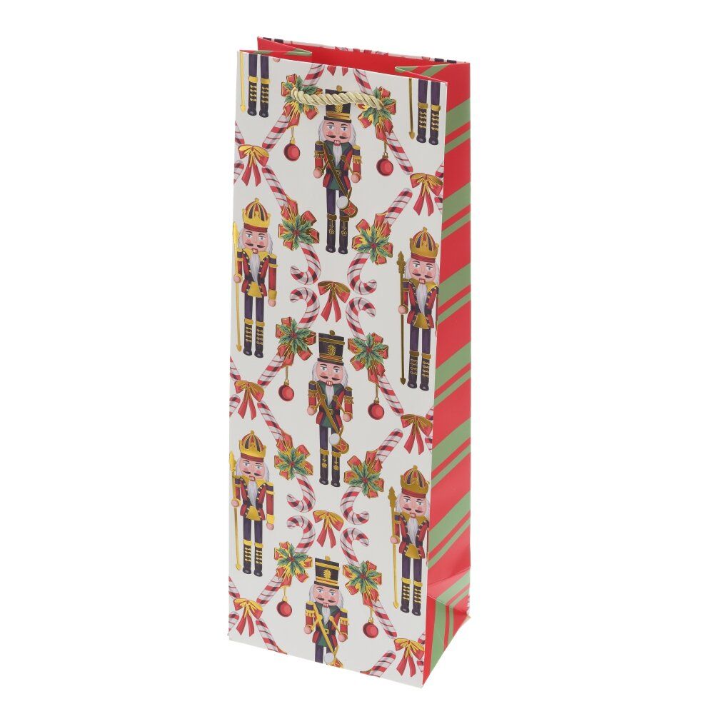 GAEM Пакет подарочный для бутылок (бумага 210г/м2, блок 12шт), L12,5 W8,5 H36 см, 4в.