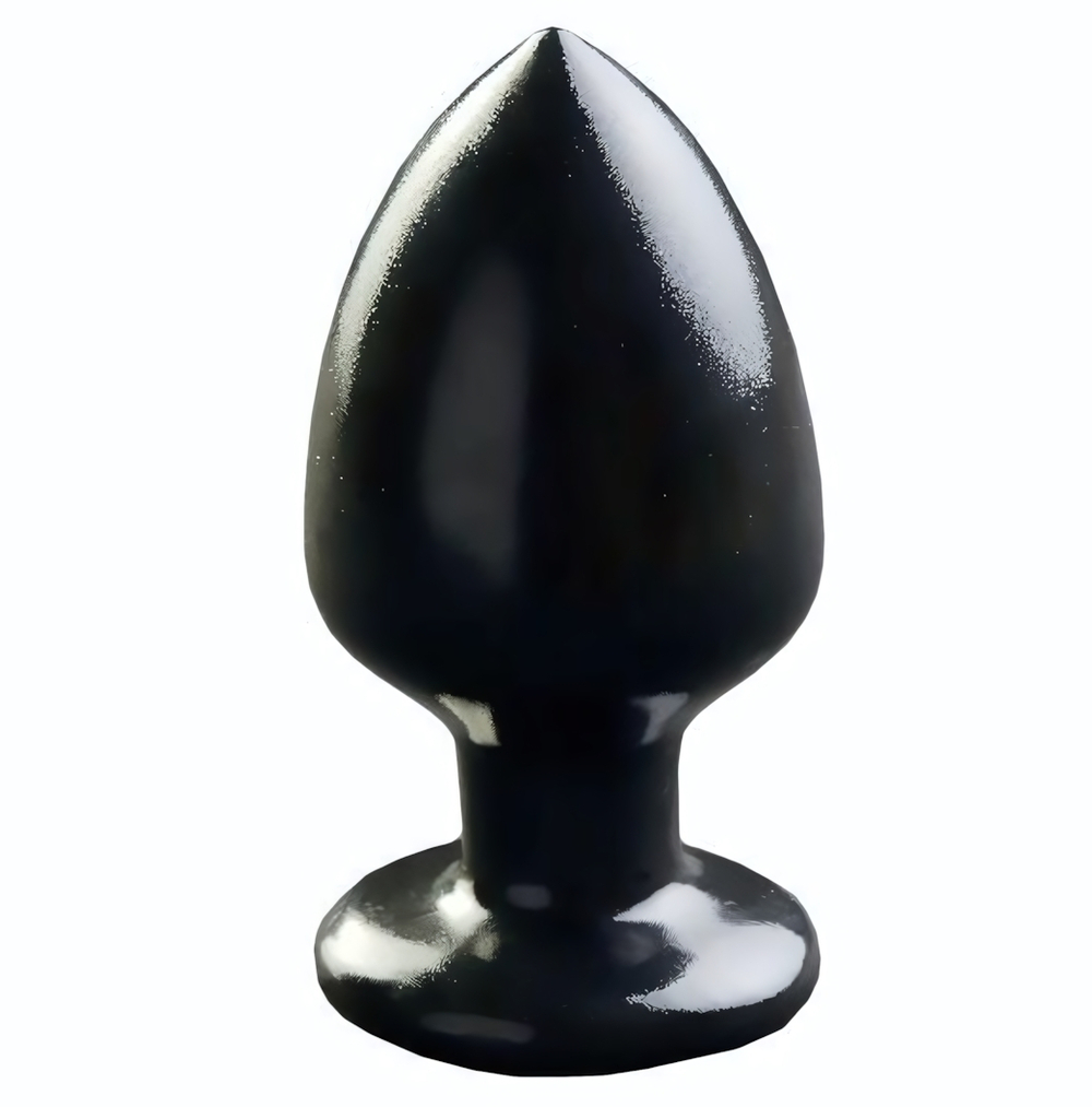 Черная большая анальная пробка MAGNUM 10 - 14,5 см. (Цвет: черный)