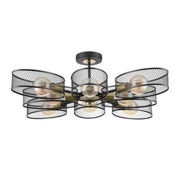 8193/8C COUNTY LN26 308 черный/медный, металл Люстра потолочная E27 8*60W 220V VIVANA