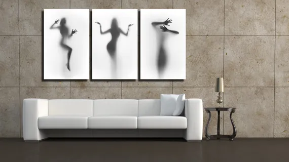 Модульная картина "Игра теней"