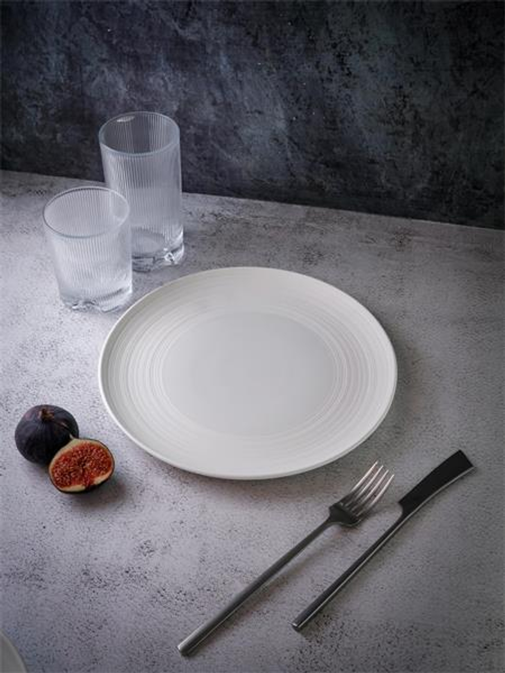 Тарелка мелкая d 26,5 см h 2,5 см, фарфор, Linea