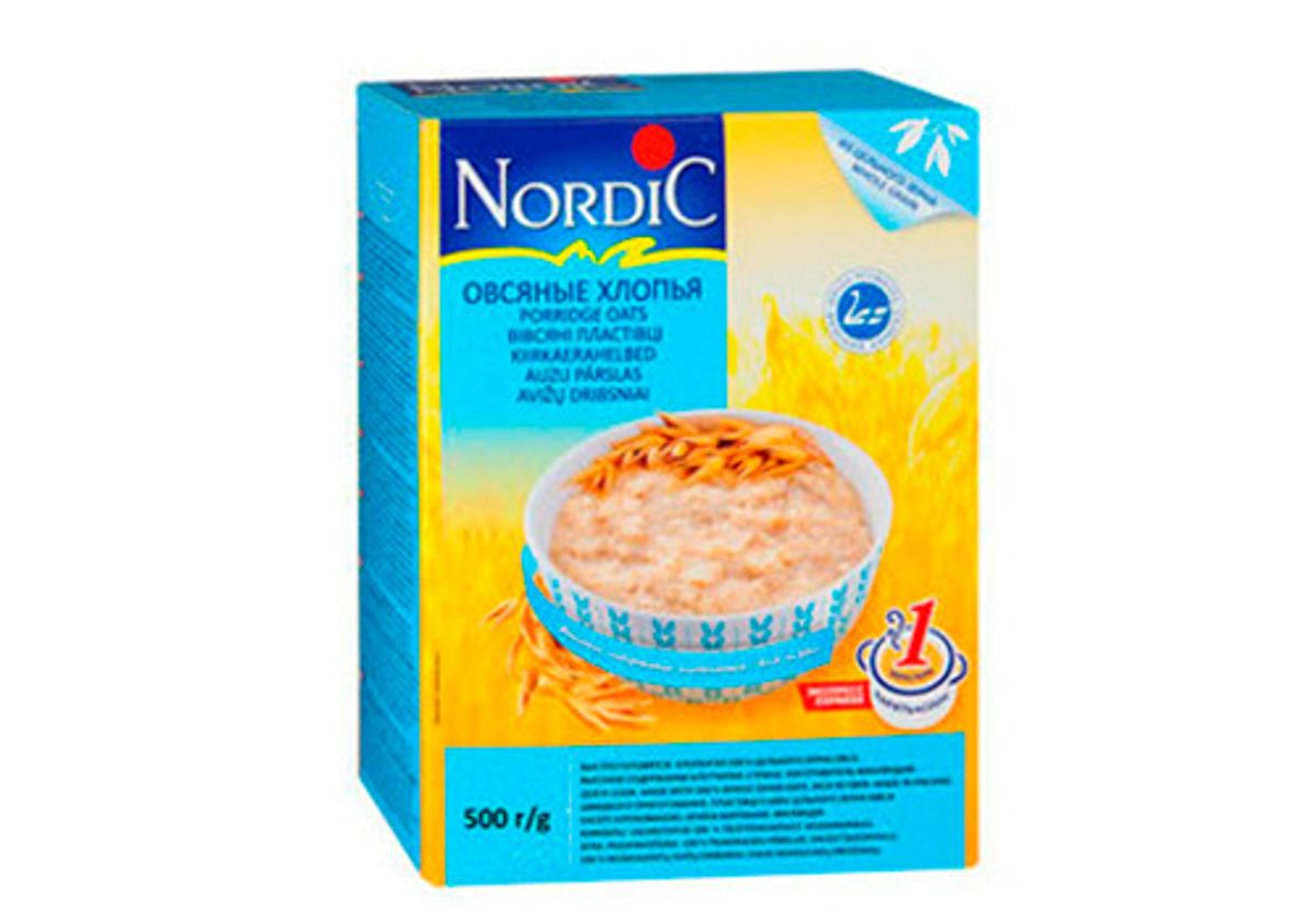 Хлопья Nordic овсяные, 500г