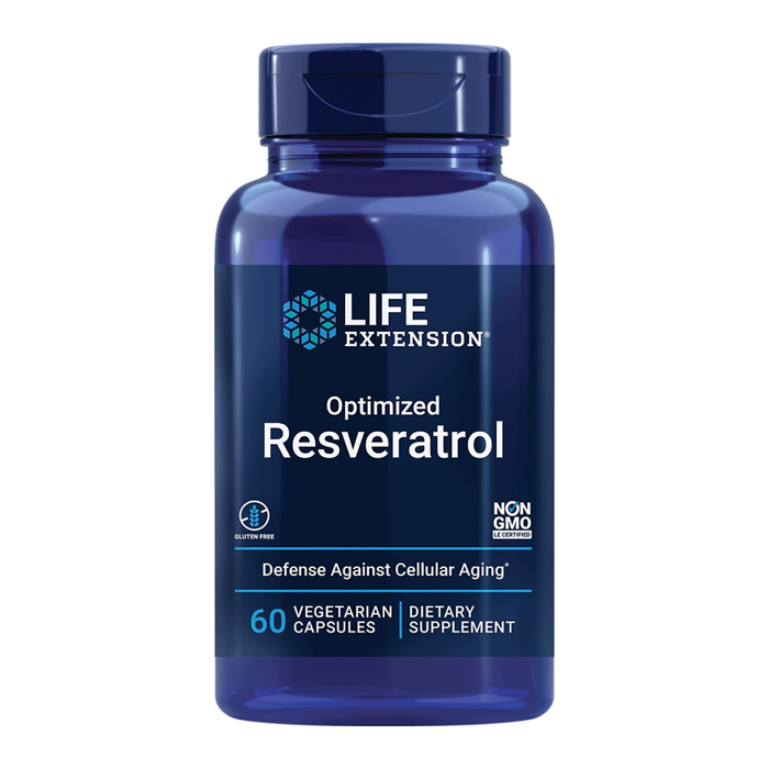 Оптимизированный ресвератрол, Optimized Resveratrol, Life Extension, 60 капсул