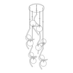 Citilux Vansa CL206091 Подвесная каскадная люстра