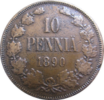 10 пенни 1890 г
