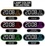 Часы настенные LED MIRROR GH8021 White&Purple