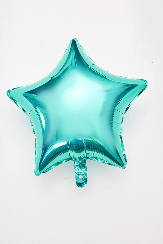 F Шар звезда (18'' / 46 см) бирюзовый тиффани (БГ-15)