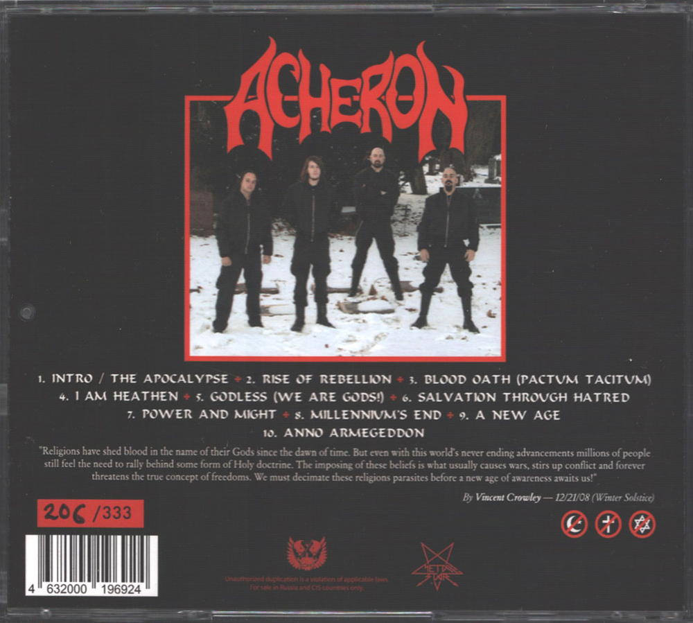 Acheron / The Final Conflict: Last Days Of God (Limited Edition)(RU)(CD)