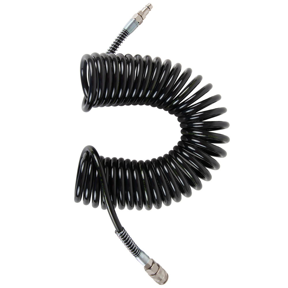 WDK-65758 Шланг пневматический спиральный с БРС, 6.5х10 мм, 8 м