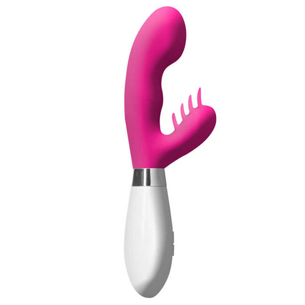 Вибратор с большой головкой для стимуляции точки G и клитора Ares LUNA 016 (розовый) (Цвет: розовый)