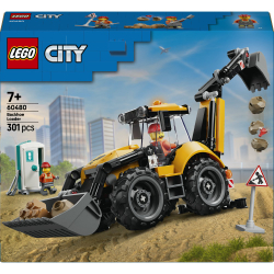 Конструктор LEGO City 60480 Жёлтый экскаватор-погрузчик — фото 2