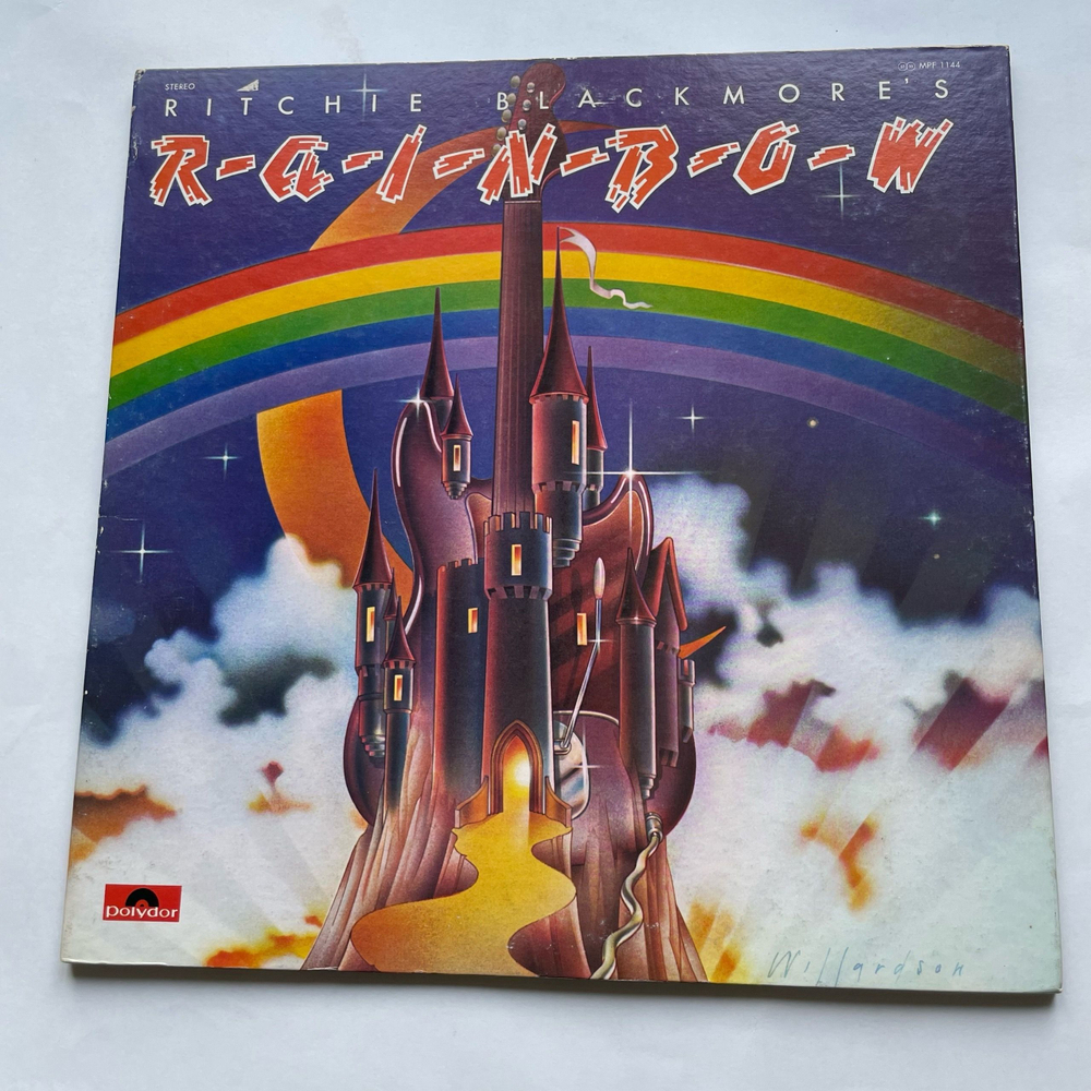 Винтажная виниловая пластинка LP Rainbow Ritchie Blackmore's Rainbow (Япония 1978) (Без Оби)