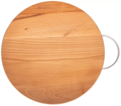 Доска разделочная круглая со скобой, 30 см