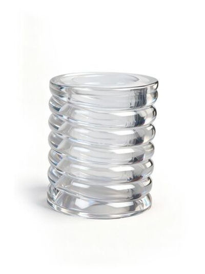 Прозрачная сквозная насадка на пенис с ребрышками (Цвет: прозрачный)