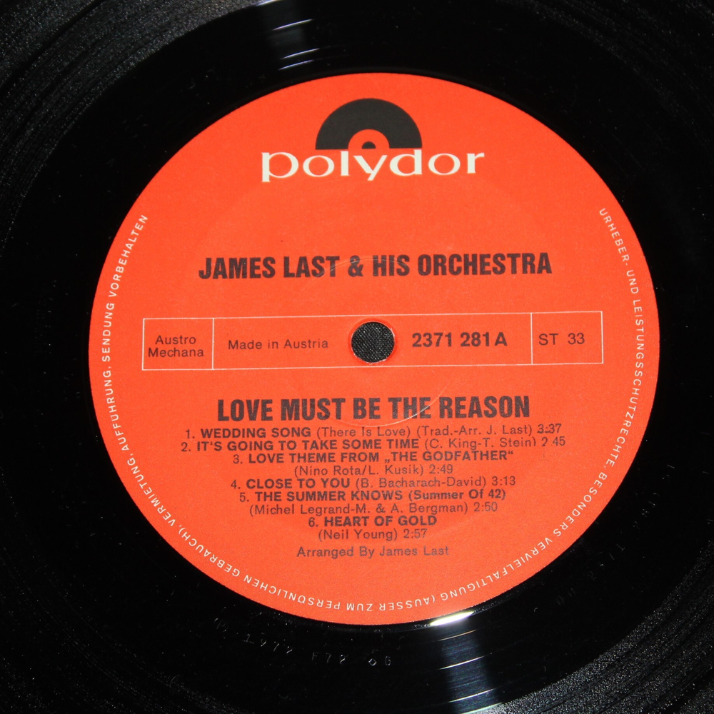 James Last / Love Must Be The Reason (LP)