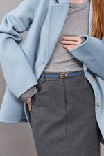 ТОНКИЙ РЕМЕНЬ С ЗАМОЧКОМ BLUE|NUDE