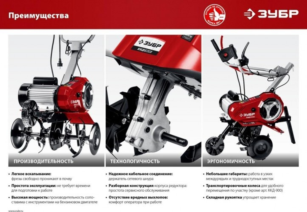 Культиватор электрический ЗУБР КАД-2500