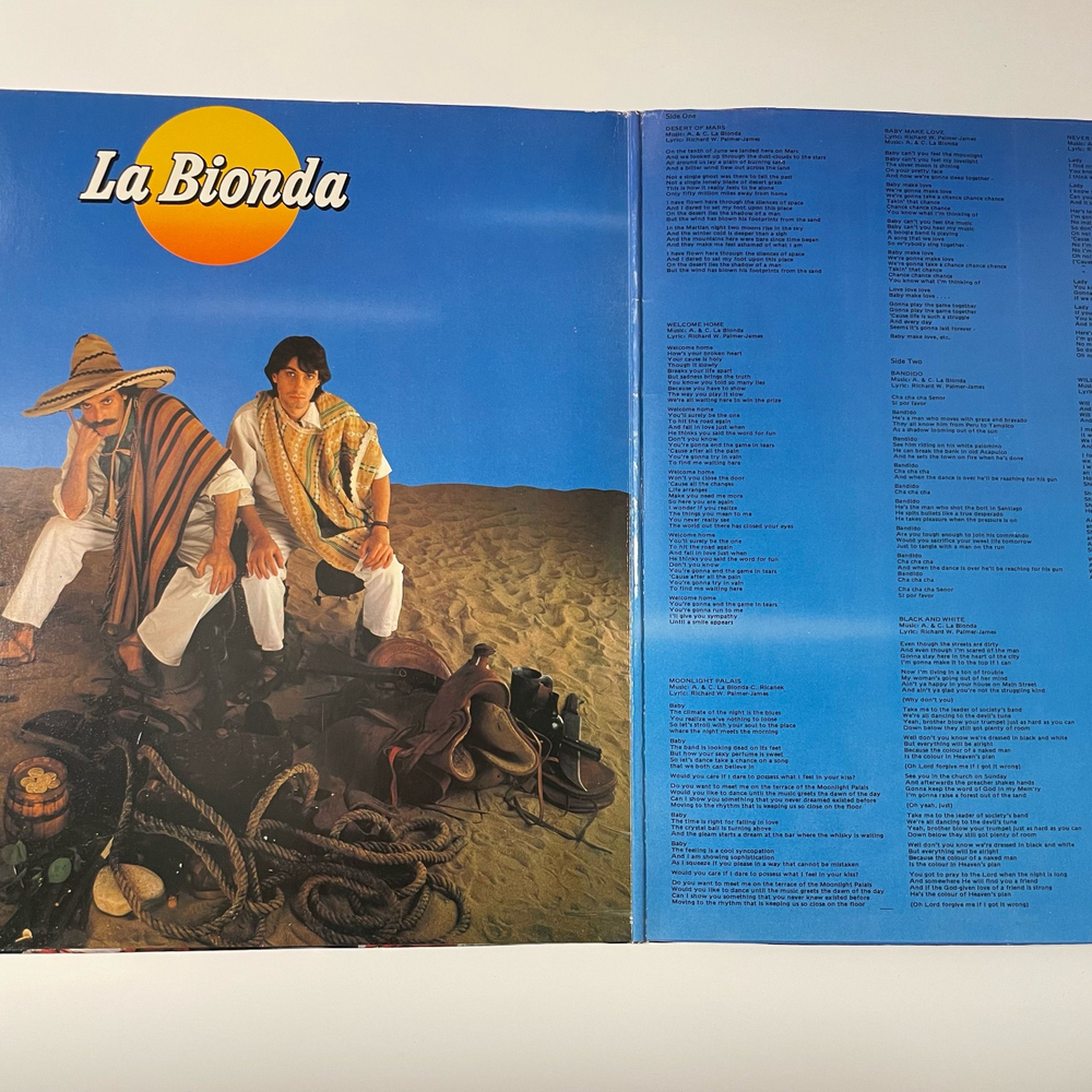 Винтажная виниловая пластинка LP La Bionda Bandido (Германия 1979)