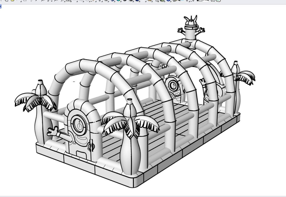 Надувной игровой комплекс «Миньён-3»