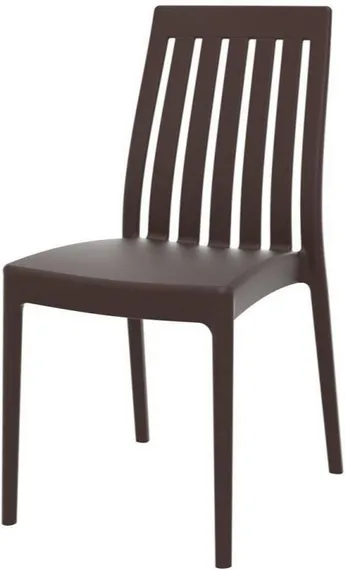 Стул пластиковый Soho коричневый