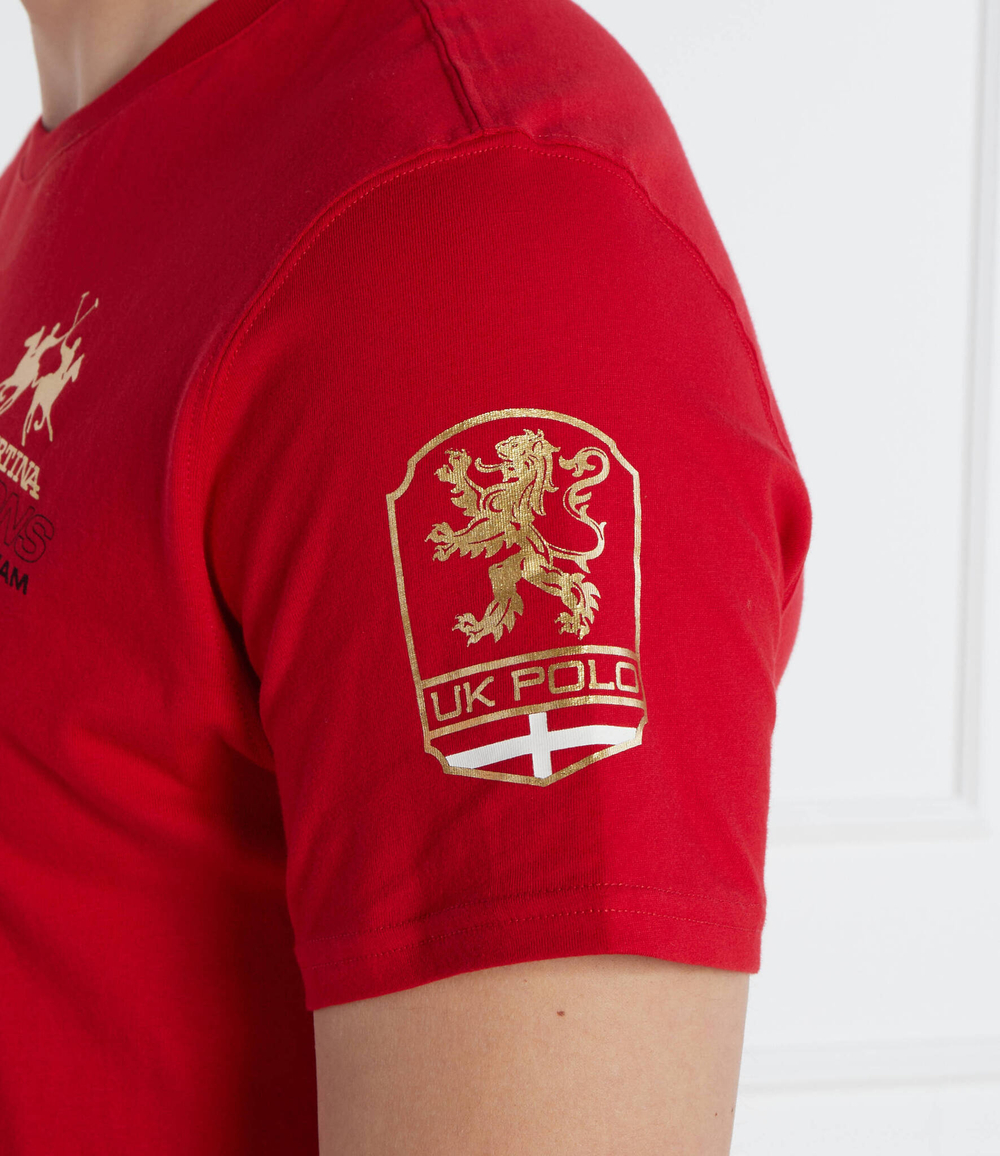 Футболка La Martina - красный(YMR306 JS206)