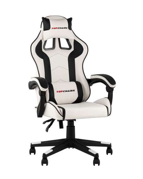 TopChairs Shadow бело-черный