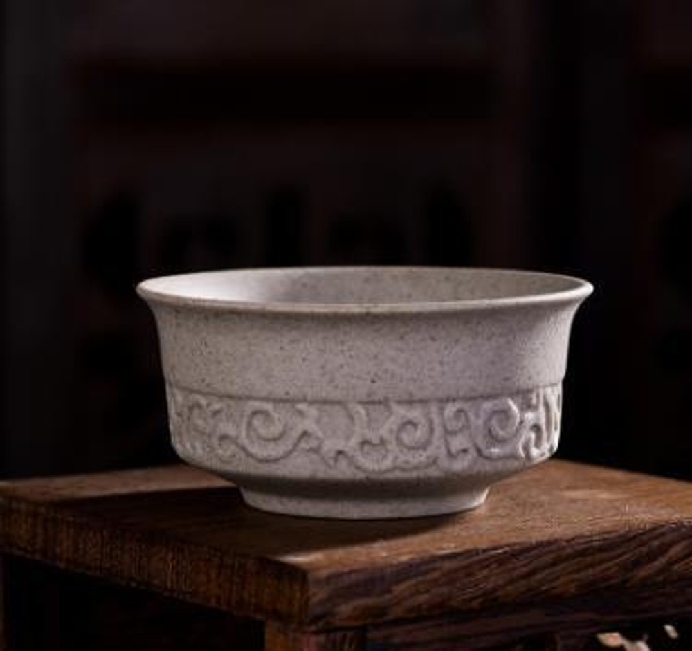 268009.2 Пиала серия-КРЕСТЬЯНСКАЯ "Волшебное облако" h=2,7см, d=6,7см, 40мл, глина песочный