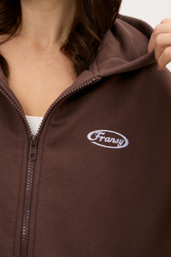 Худи ZIP 04, трюфельное