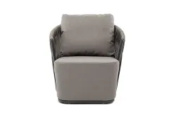 "Флоренция" кресло из искусственного ротанга, цвет графит