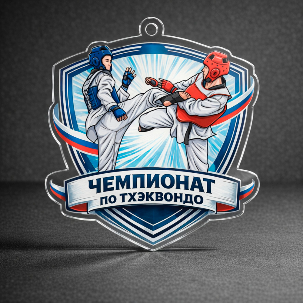 Акриловая медаль Тхэквондо 1753-050