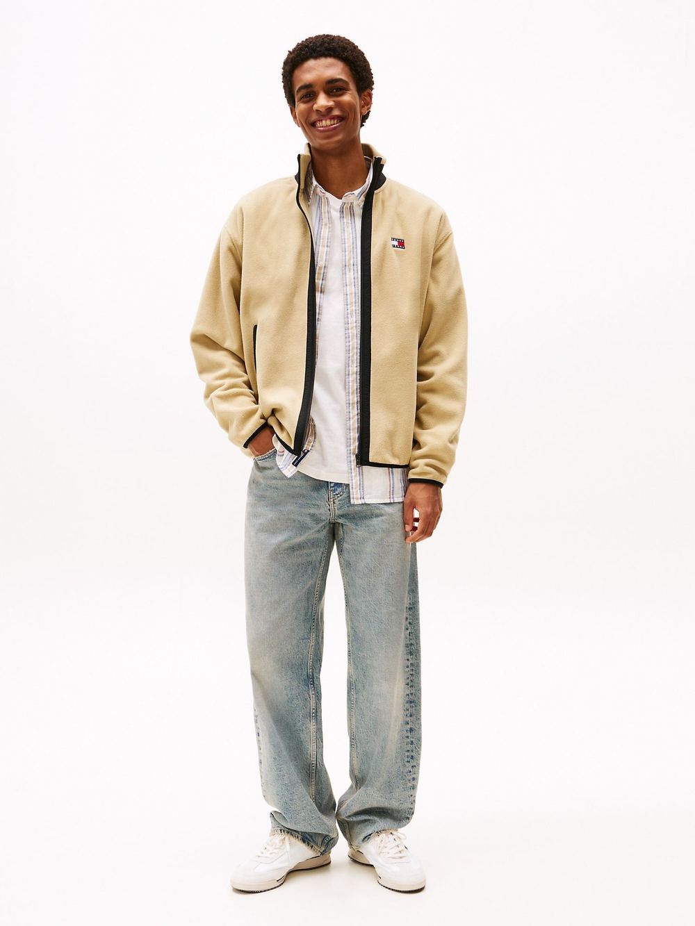 Куртка Tommy Jeans Relaxed Fit Polar Fleece Relic Tan