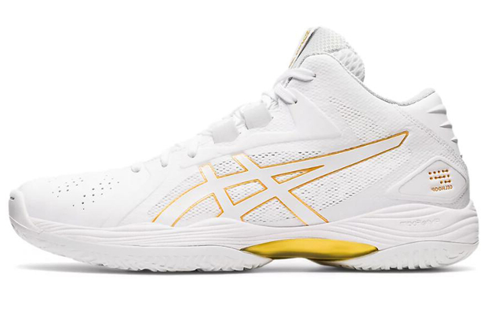 Asics Gel-Hoop V13 Asics fashion and comfortable fabric synthetic leather non-slip wear-resistant breathable mid-top actual combat basketball shoes for men and women the same platinum