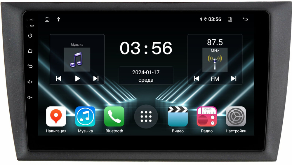 Магнитола для Volkswagen Golf 6 2008-2013 - FarCar DX3242M монитор 9" IPS на Android 13, 4+64Гб, CarPlay