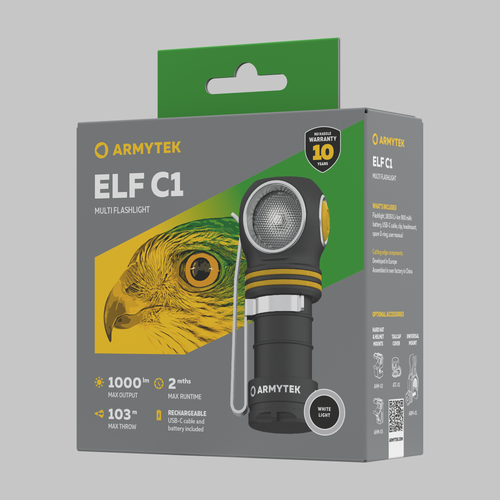 Фонарь Armytek Elf C1 USB-C (F05003C)