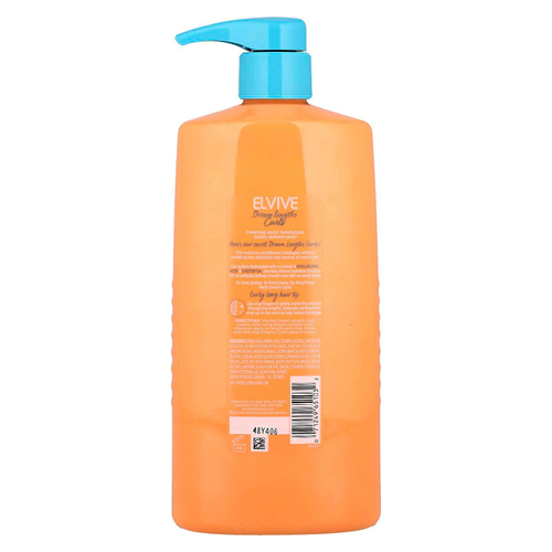 L'Oréal, Elvive, Dream Lengths Curls, увлажняющий кондиционер, для волнистых и вьющихся волос, 828 мл (28 жидк. Унций)