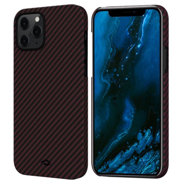 Чехол Pitaka MagEZ Case для Apple iPhone 12 Pro Max (Black/Red Twill)