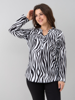 Блузка БЛ-22/белый-крупнаязебра