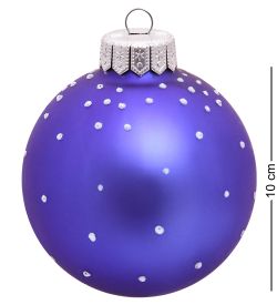 Элита НФШ-1542 Ел.украшение Шар «Снеговик с девочкой» 100 мм