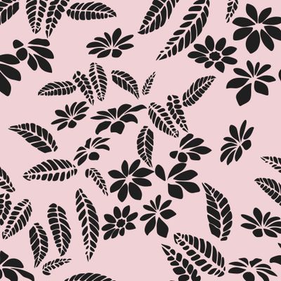 Цветы на розовом