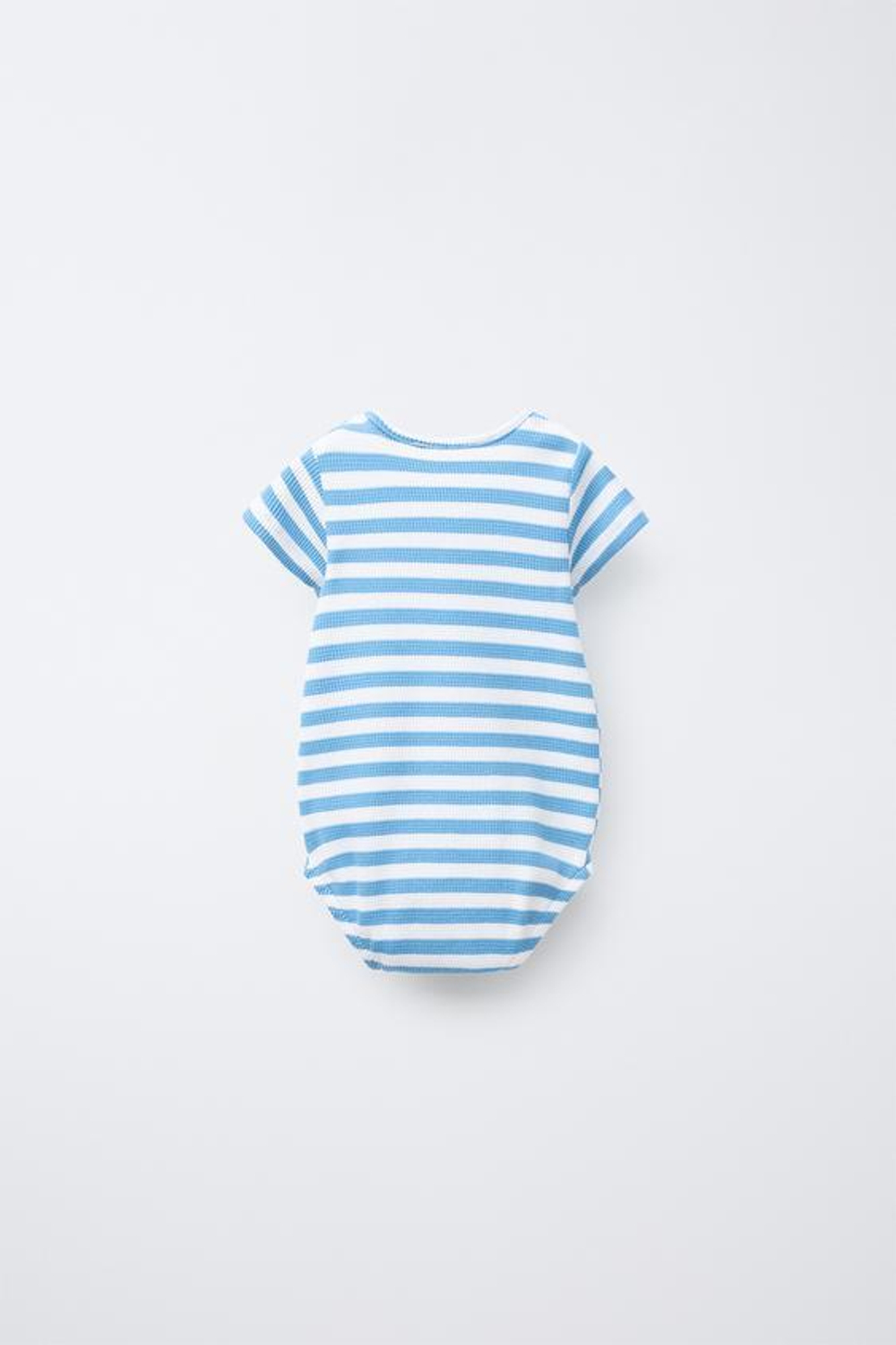 ZARA НАБОР ИЗ ДВУХ ВАФЕЛЬНЫХ БОДИ, БЕЛЫЙ/СЕРЫЙ