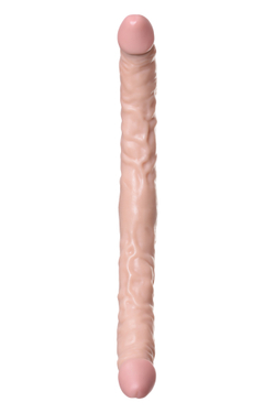 Двусторонний фаллоимитатор TOYFA RealStick Nude реалистичный, PVC, телесный, 42,5 см