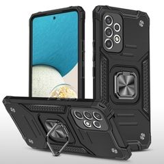 Противоударный чехол Strong Armour Case с кольцом для Samsung Galaxy A33 (Черный)