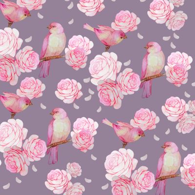 В розовом саду