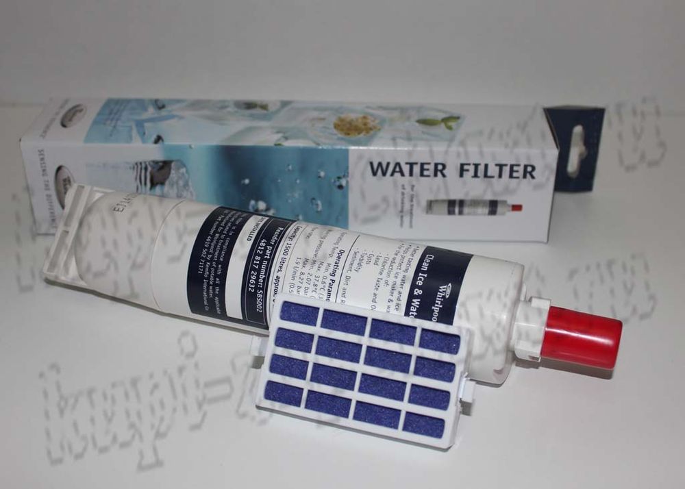 Комплект фильтров для холодильника Whirlpool: фильтр льдогенератора + антибактериальный фильтр Whirlpool