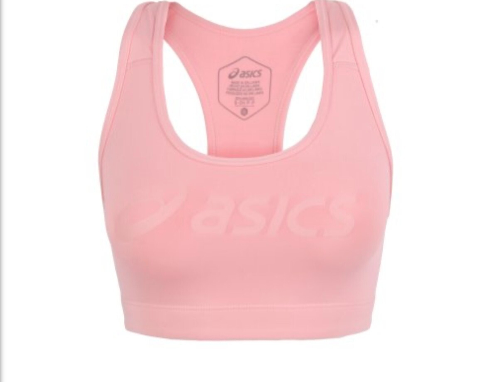ASICS, CORE LOGO BRA, FROSTED ROSE/FROSTED ROSE,, WOMEN, M