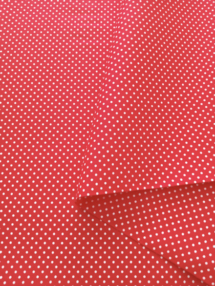 Ткань бязь плательная, рис. "Горох 2мм", ширина 150 см, арт. 040