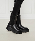 Кожаные ботильоны chelsea CALVIN KLEIN JEANS - черный(YW0YW01542)