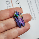 Подвеска цикада, сталь, титановое покрытие, 29×15мм, штучно