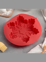 Форма для выпечки силиконовая «Снежинка», 22,5х3,5 см