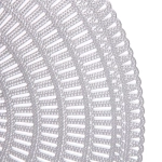 Салфетка на стол 38см «Ариадна», цвет серебро